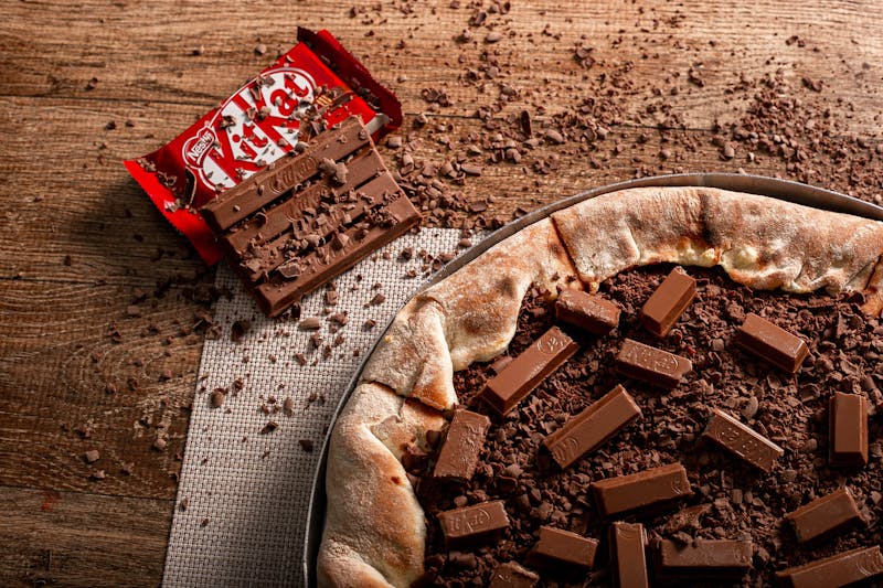 Nutella pizza dessert Apache Pizza